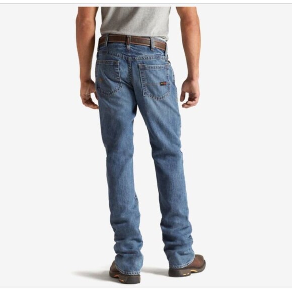 Ariat Flint Flame Resistant M4 Low Rise Basic Boot Cut Jeans 38 / 36 - Picture 2 of 9